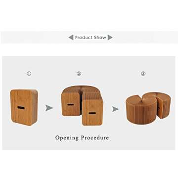 AlienTech Modern Accordion Folding Paper Stool