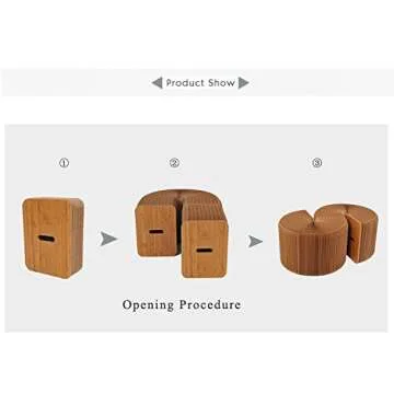 AlienTech Modern Accordion Folding Paper Stool