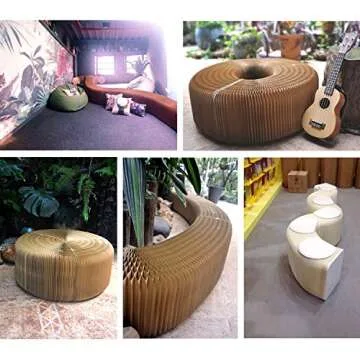 AlienTech Modern Accordion Folding Paper Stool