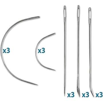 ZP Crafts 15 Professional Leather Needles Kit for Hand Sewing with Different Types for Your Projects