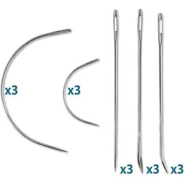 ZP Crafts 15 Professional Leather Needles Kit for Hand Sewing with Different Types for Your Projects