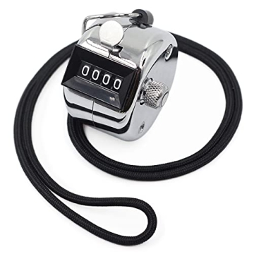 Amble Tally Clicker Counter – Durable Metal Clicker with Lanyard