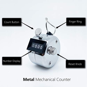 Amble Tally Clicker Counter - Durable Mechanical Handheld Counter