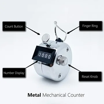 Amble Tally Clicker Counter - Durable Mechanical Handheld Counter
