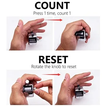 Amble Tally Clicker Counter - Durable Mechanical Handheld Counter
