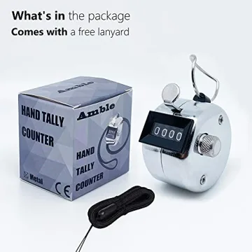 Amble Tally Clicker Counter - Durable Mechanical Handheld Counter