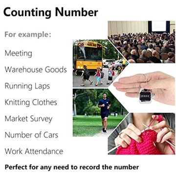 Amble Tally Clicker Counter - Durable Mechanical Handheld Counter