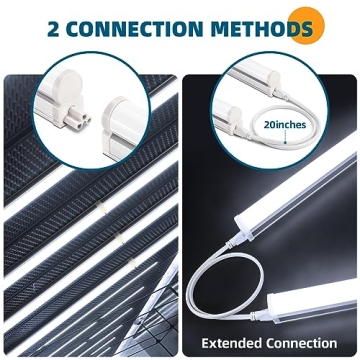 Barrina T5 LED Shop Light, Bright 2200lm 20W Utility Light