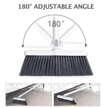 XXFLOWER Broom and Dustpan Set for Easy Home Cleaning