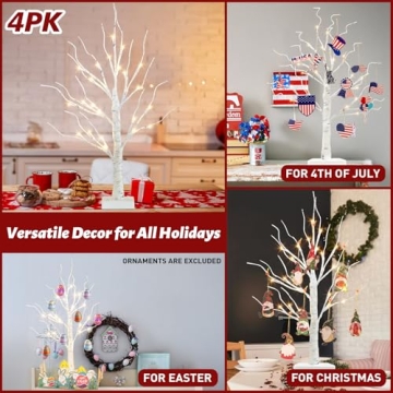 PEIDUO 2 FT Tabletop Christmas Tree with LED Lights