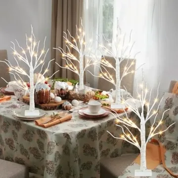 PEIDUO 2 FT Tabletop Christmas Tree with LED Lights