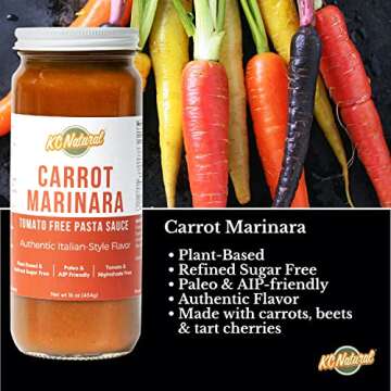 KC Natural No Tomato Carrot Marinara Sauce - Paleo & AIP Friendly