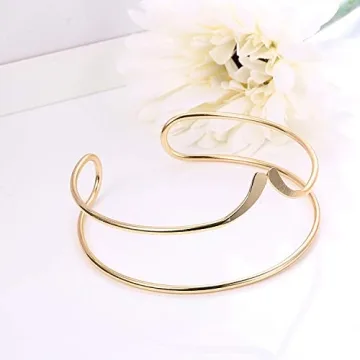 FINREZIO 3Pcs Adjustable Upper Arm Bracelet Jewelry Set