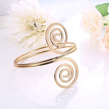 FINREZIO 3Pcs Adjustable Upper Arm Bracelet Jewelry Set