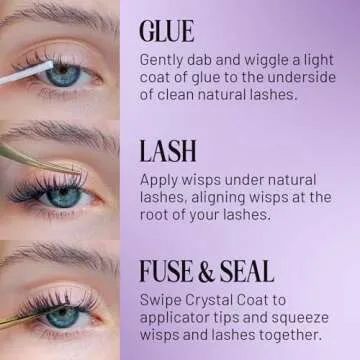 Lilac Lash Crystal Coat - Clear, Waterproof Lash Sealant