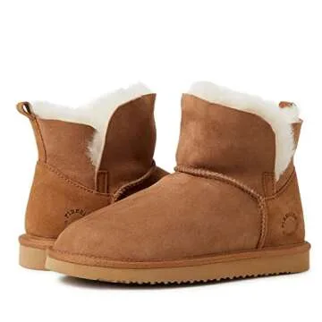 Dearfoams Fireside Perth Genuine Shearling Slippers