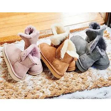 Dearfoams Fireside Perth Genuine Shearling Slippers