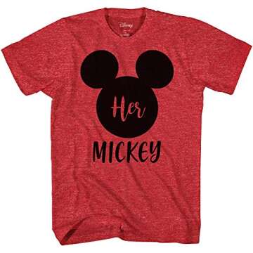 Disney Couples Mickey Mouse and Minnie Mouse T-Shirt for Adults