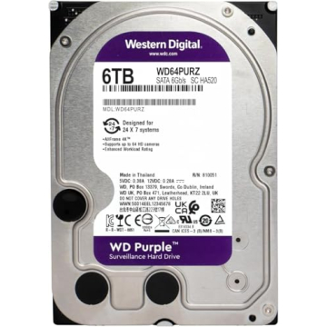 6TB WD Purple Surveillance HDD - Renewed - High Performance