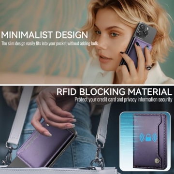 Vinich MagSafe Wallet RFID Card Holder for iPhone 12-16