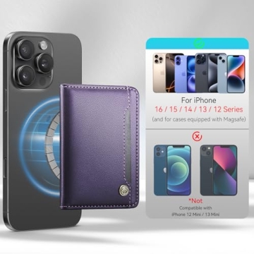 Vinich MagSafe Wallet RFID Card Holder for iPhone 12-16