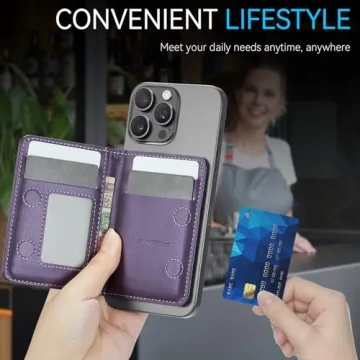 Vinich MagSafe Wallet RFID Card Holder for iPhone 12-16