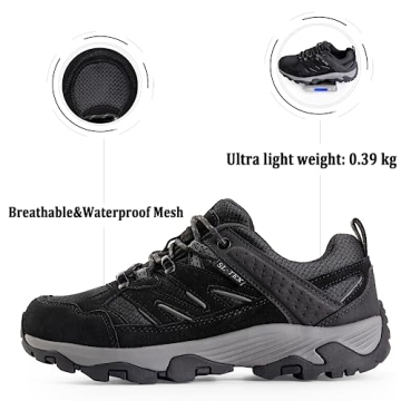 SHULOOK Women's Waterproof Hiking Shoes Lightweight Non-Slip