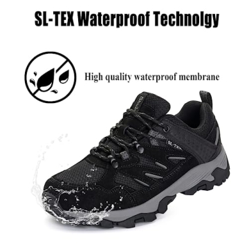 SHULOOK Women's Waterproof Hiking Shoes Lightweight Non-Slip