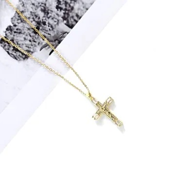 Elegant LLIYSOUN Gold Cross Necklace for Women Gifts