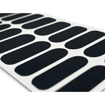 TOUGH GIRLS | 20 Exquisite Gel Nail Polish Strips (Black Matte Finish) - Easy Application