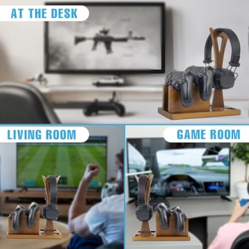 Gamer Gifts Gaming Controller Organizer with Headphone Holder