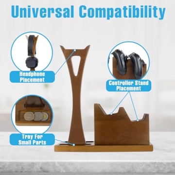 Gamer Gifts Gaming Controller Organizer with Headphone Holder