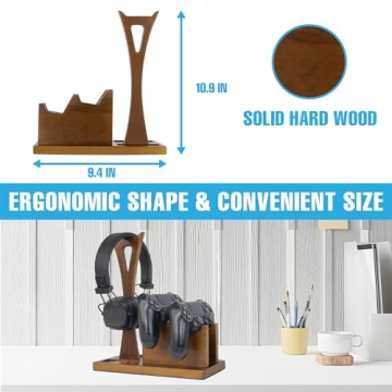 Gamer Gifts Gaming Controller Organizer with Headphone Holder