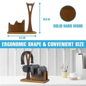 Gamer Gifts Gaming Controller Organizer with Headphone Holder