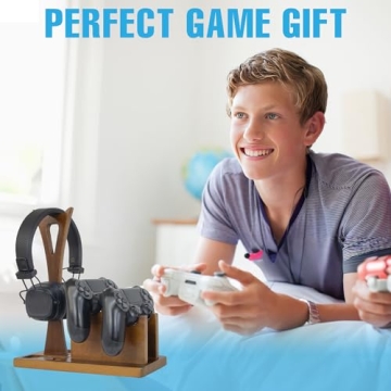 Gamer Gifts Gaming Controller Organizer with Headphone Holder