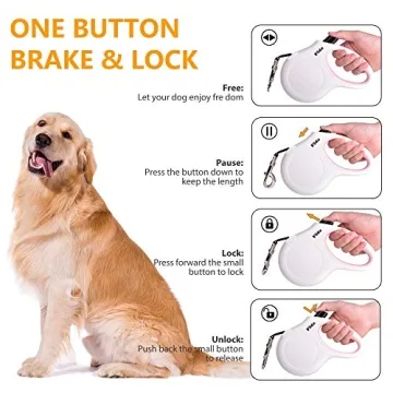 Fida 16 ft Retractable Dog Leash for Small Breeds