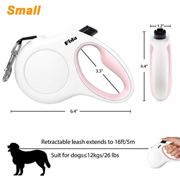 Fida 16 ft Retractable Dog Leash for Small Breeds