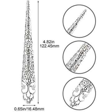 Stylish Ancient Queen Claw Nail Rings Pack - 10 Piece Set