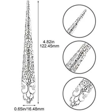 Stylish Ancient Queen Claw Nail Rings Pack - 10 Piece Set