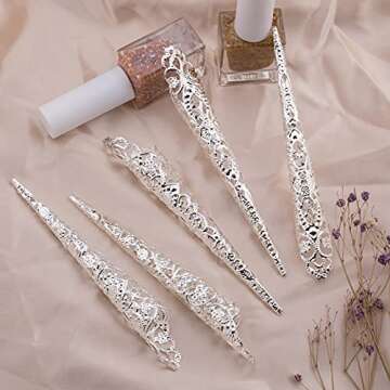 Stylish Ancient Queen Claw Nail Rings Pack - 10 Piece Set