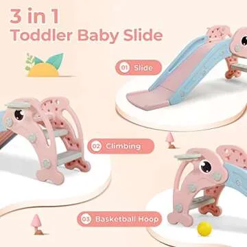 NYEEKOY Toddler Slide Climber Playset for Fun Adventures