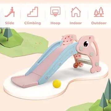 NYEEKOY Toddler Slide Climber Playset for Fun Adventures