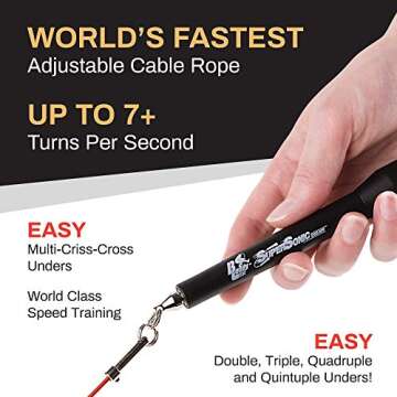 Buddy Lee Super Sonic Jump Rope - Fastest Speed Training Rope