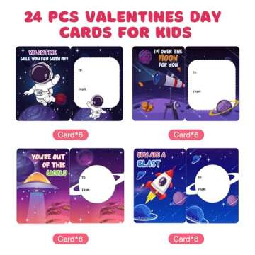24 Packs Valentines Cards for Kids Classroom with Fidget Sensory Spinners Toy,Valentines Day Gifts for Kids with Valentine Party Favor School Exchange Gifts