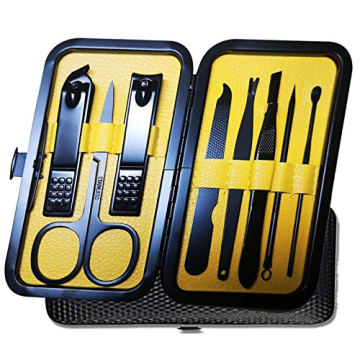 Manicure Pedicure Kit Nail Clippers Set 18 in 1 High Precision Stainless Steel Cutter File Sharp Sci...