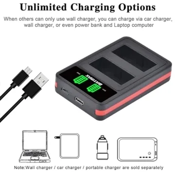 Batmax Canon NB-2L Battery Dual Charger Kit