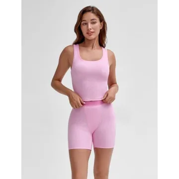 Women's 2-Piece Cotton Rib Tank Sets Comfortable & Stylish