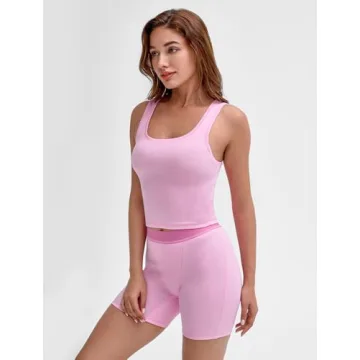 Women's 2-Piece Cotton Rib Tank Sets Comfortable & Stylish