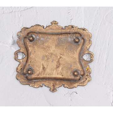 Vintage Small Gold Ring Dish, Birthday & Wedding Gifts for Women，Wedding Ring Tray - 5.3 x 4.5 inches