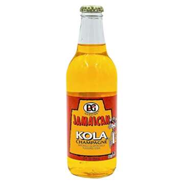 Jamaican Kola Champagne Flavored Soda, 12oz Glass Bottle (Pack of 6, Total of 72 Fl Oz)